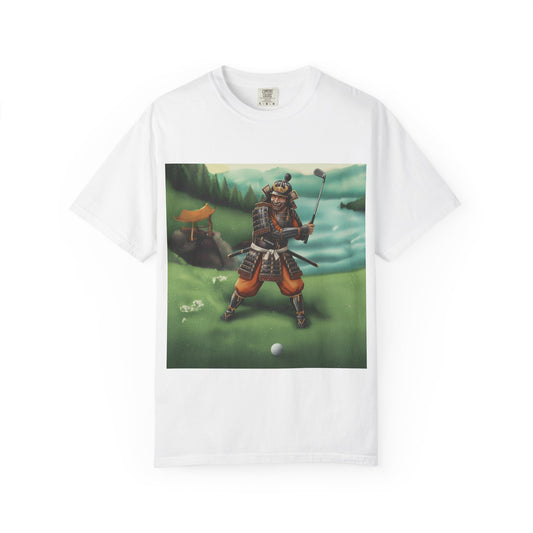 Samurai Golfer T-Shirt — Vintage Japan Warrior Golf Art Tee