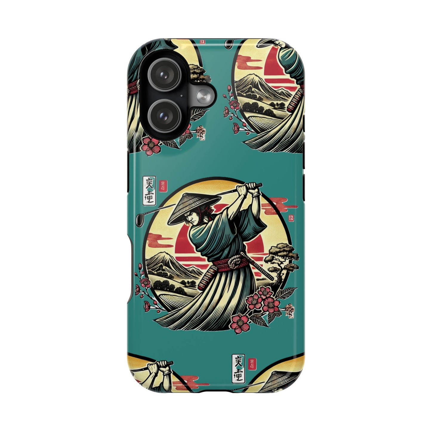 Zen Spot Customized Samurai Golfer Phone Case — Magnetic Impact-Resistant Protective Cover