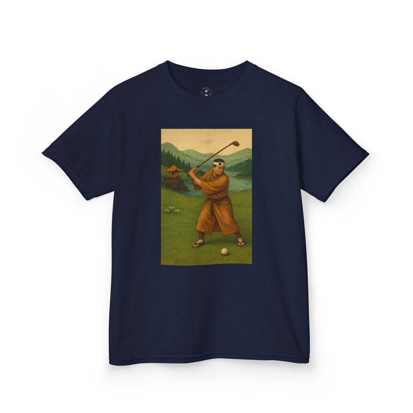Zen Spot Golf Custom Vintage Golfer Kids Graphic T‑Shirt