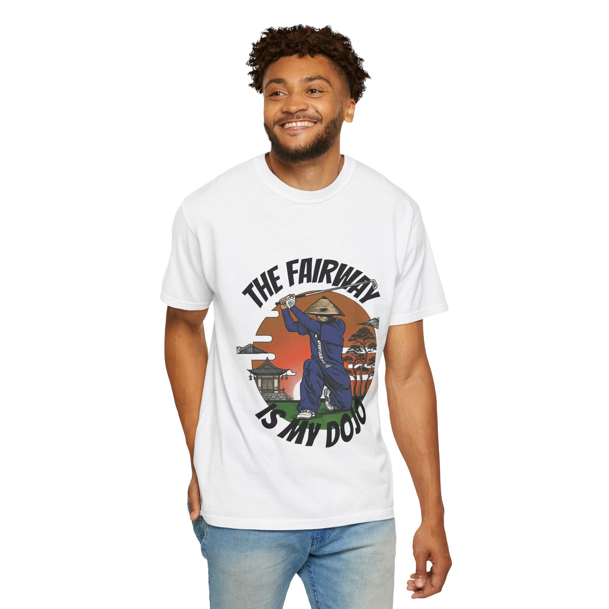 Golf Samurai T‑Shirt — “The Fairway Is My Dojo” Vintage Golf Tee