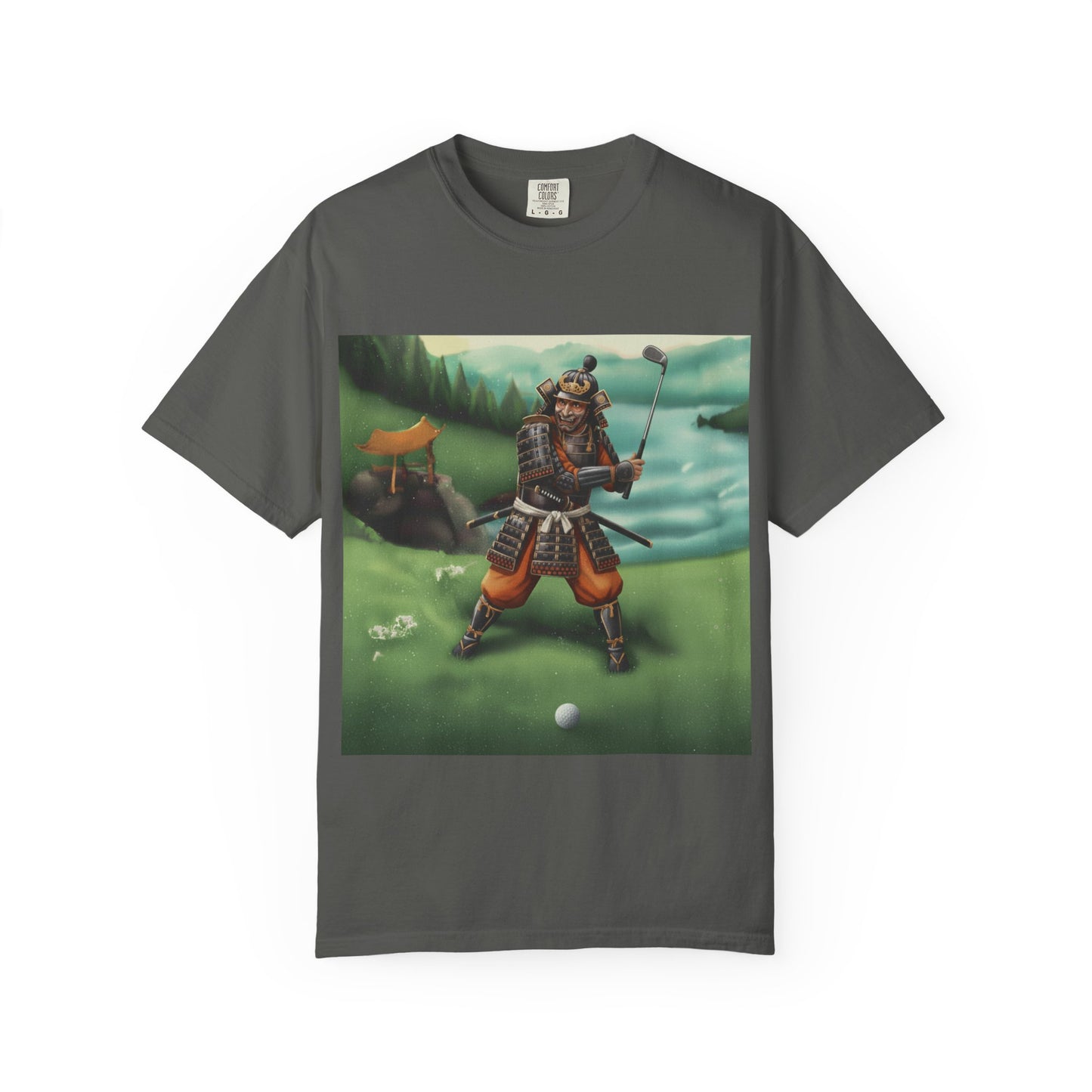 Samurai Golfer T-Shirt — Vintage Japan Warrior Golf Art Tee