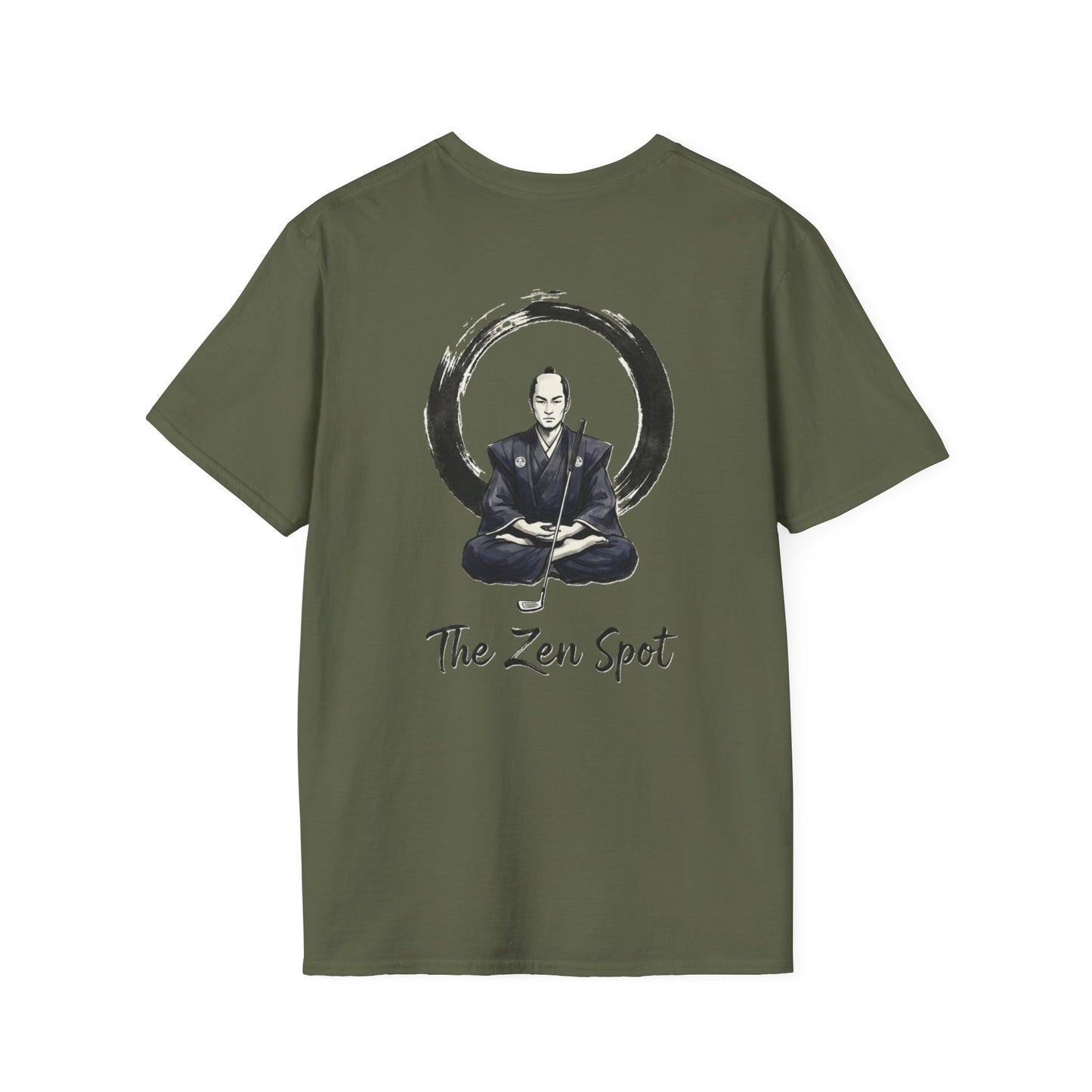 Zen Spot Golf Custom Gildan Zen Samurai Meditation Tee | The Zen Spot graphic t-shirt