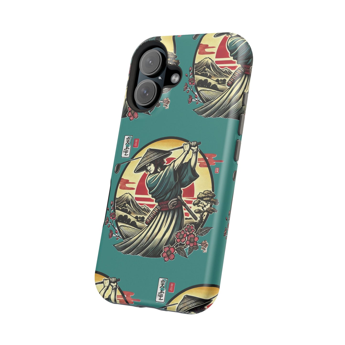 Zen Spot Customized Samurai Golfer Phone Case — Magnetic Impact-Resistant Protective Cover