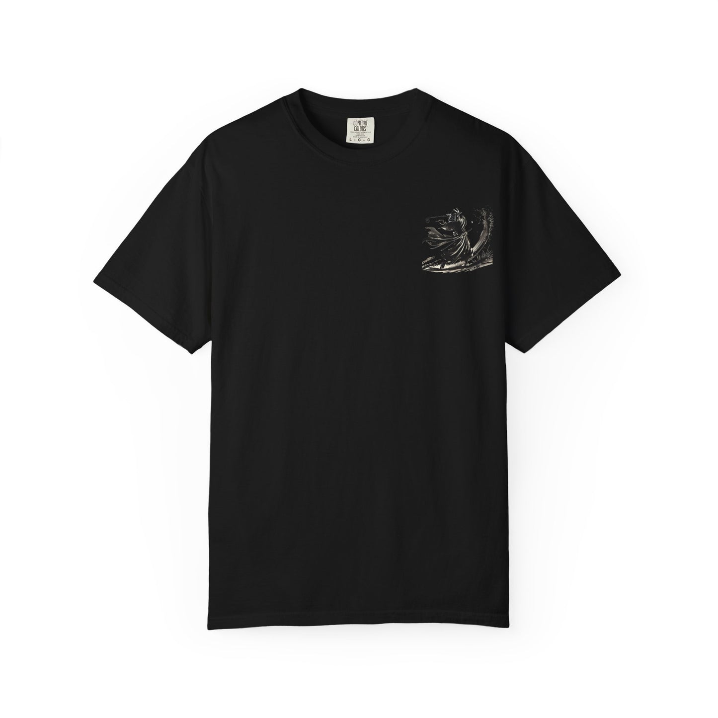 Zen Spot Golf Custom Samurai Golfer Brushstroke Graphic T-Shirt
