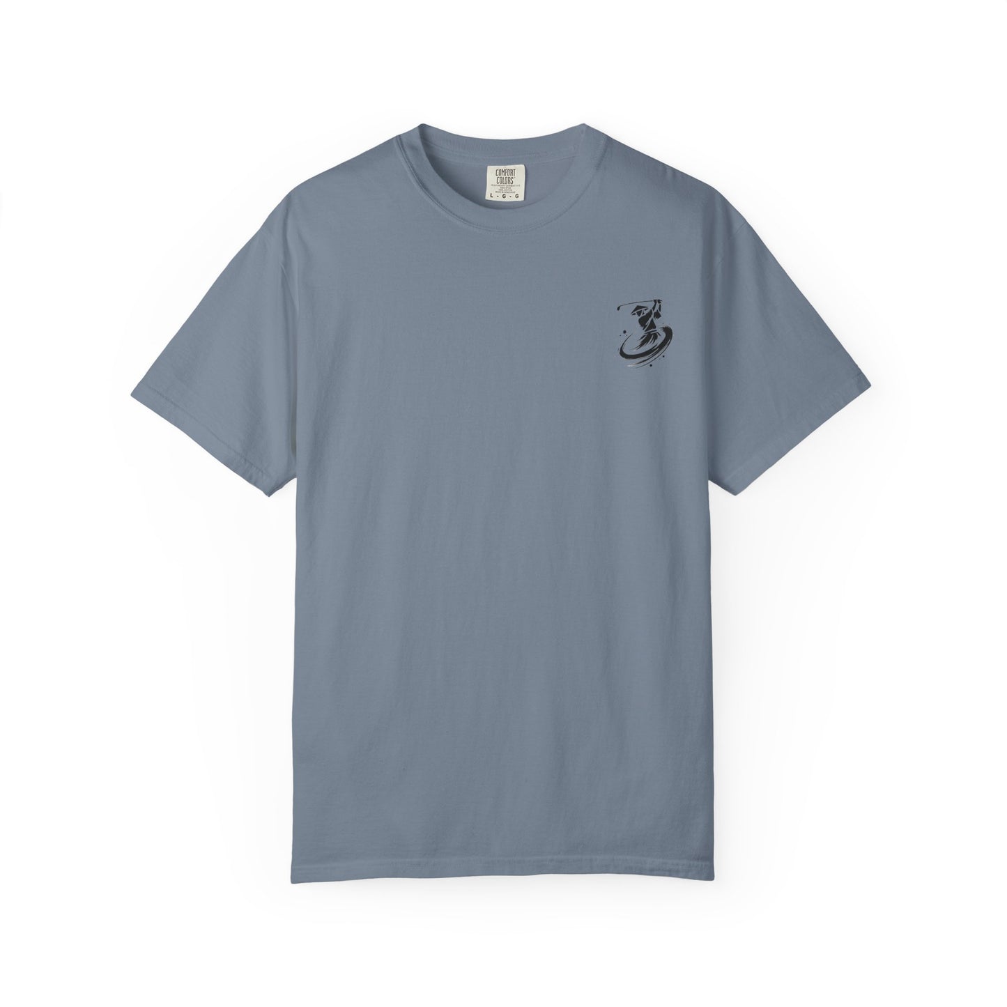 Zen Spot Golf Custom Ink Brush Golfer Swing Graphic T‑Shirt