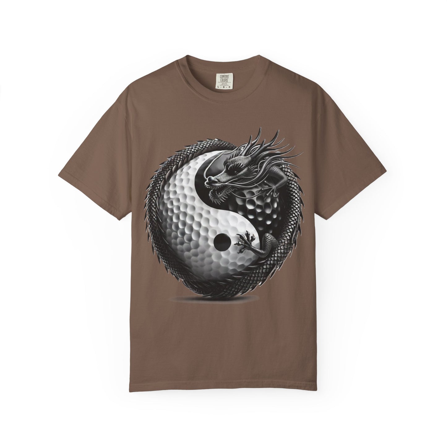 Yin Yang Dragon Golf Ball T-Shirt — Golf & Zen Graphic Tee