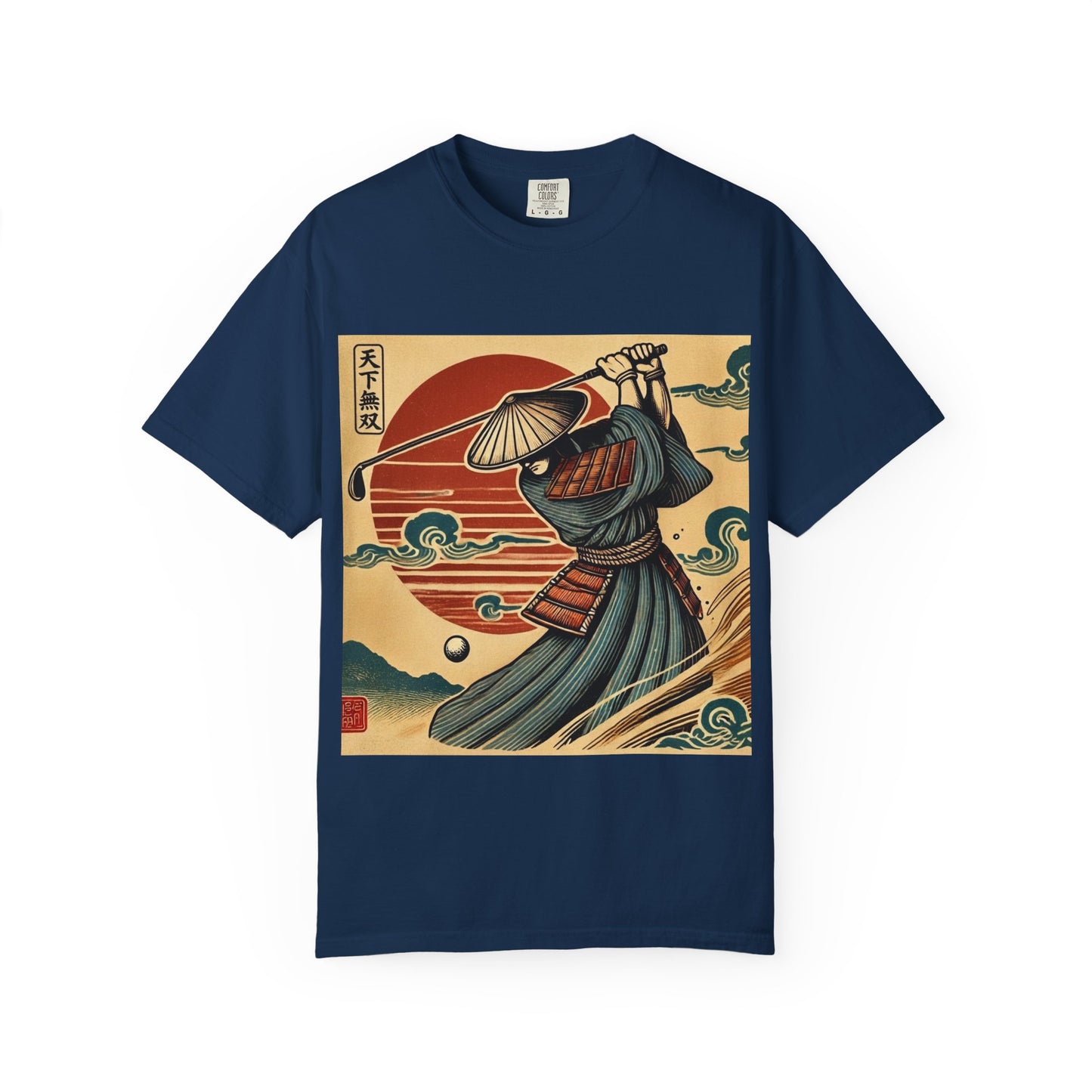 Samurai Sunset T-Shirt — Vintage Japanese Warrior Graphic Tee