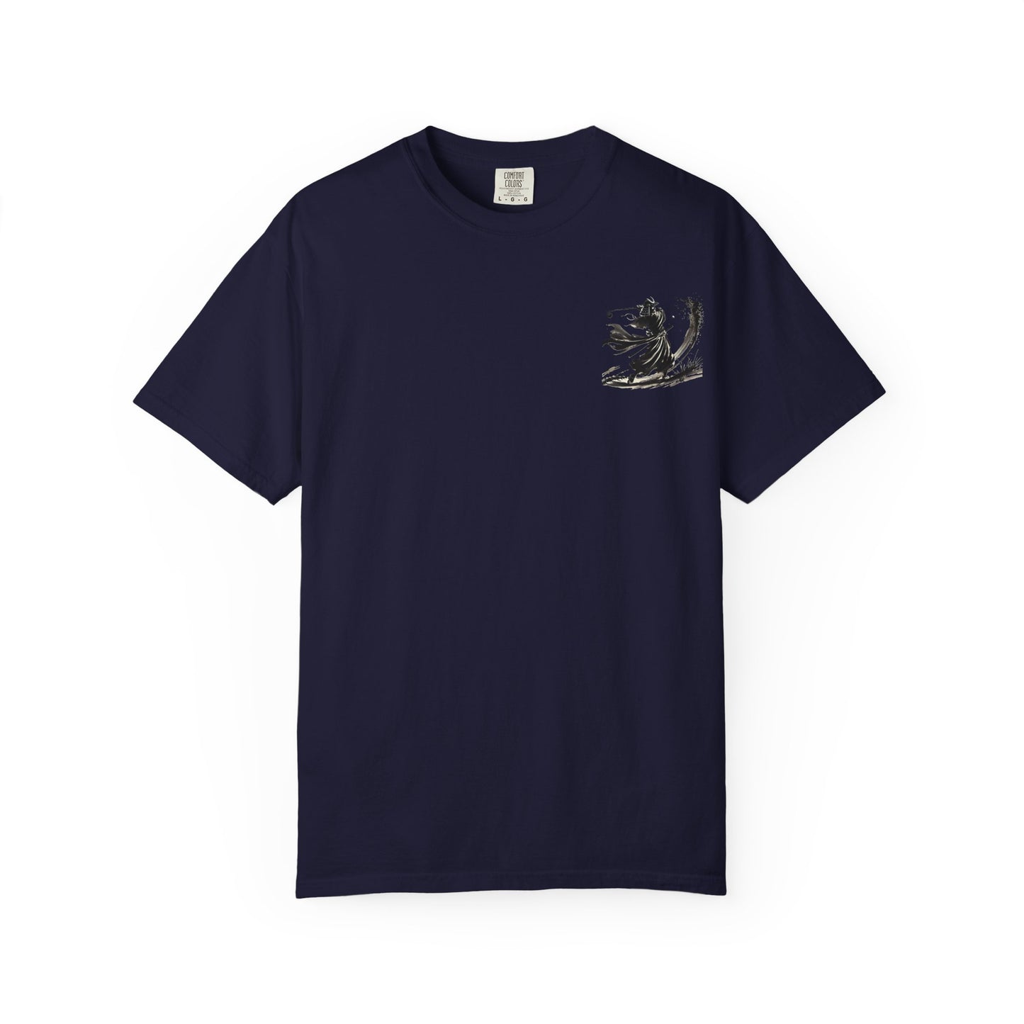 Zen Spot Golf Custom Samurai Golfer Brushstroke Graphic T-Shirt