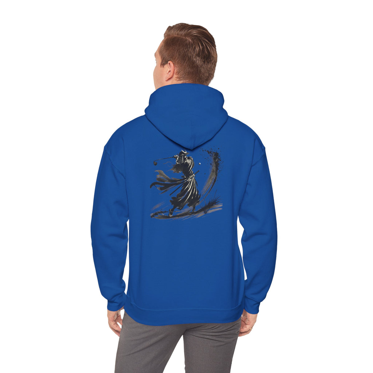 BrushStroke Samurai Bunker Blast Back Print Hoodie