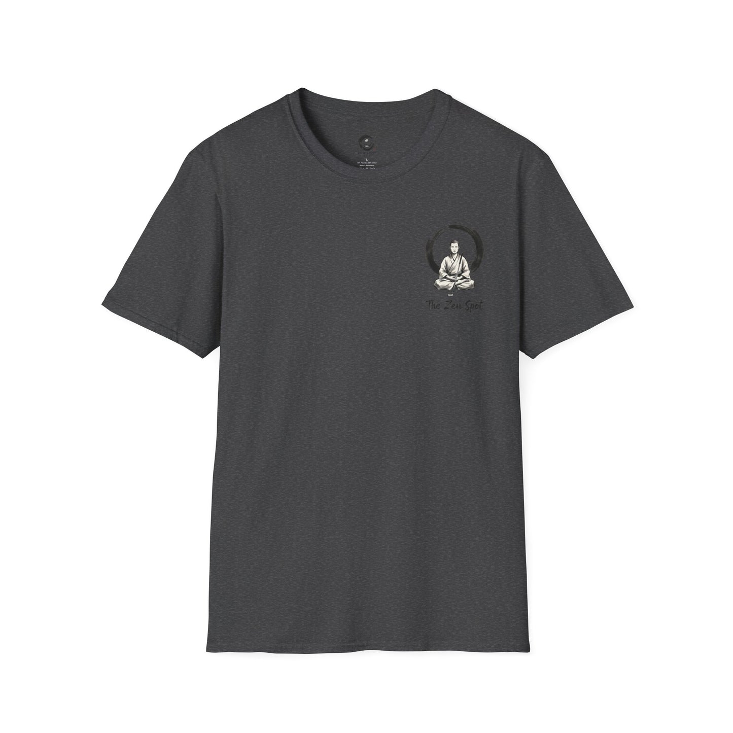 Zen Spot Golf Custom Gildan Zen Buddha Golfer Enso Circle illustration "The Zen Spot" logo T-Shirt