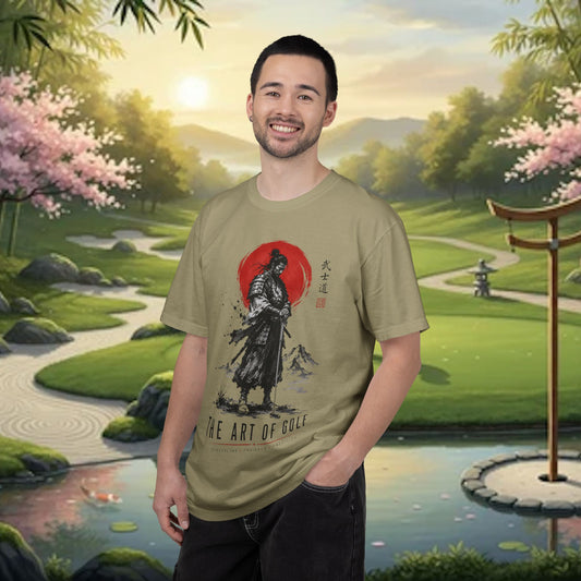 Samurai Golf T-Shirt — "The Art of Golf" Zen Golfing Tee