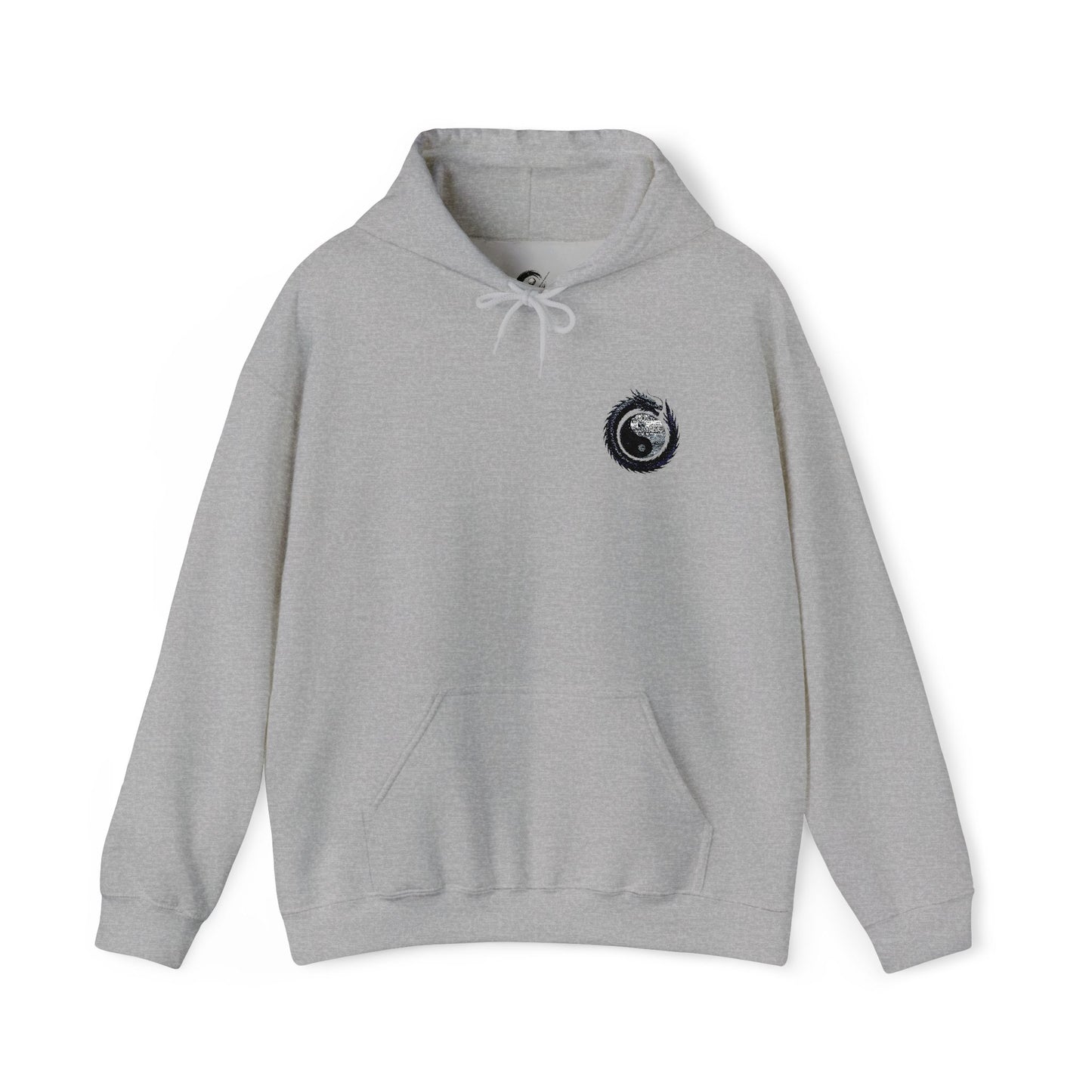 Zen Spot Golf Custom Gildan Yin Yang Golf Ball Dragon Hoodie Minimalist Emblem Sweatshirt