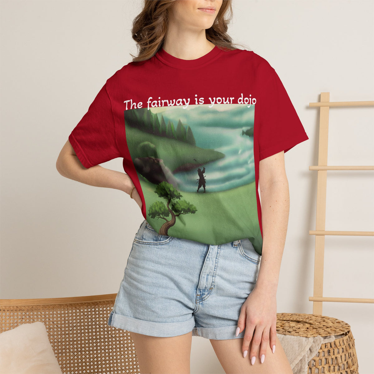 Golf Dojo T-Shirt — "The Fairway Is Your Dojo" Zen Golf Graphic Tee