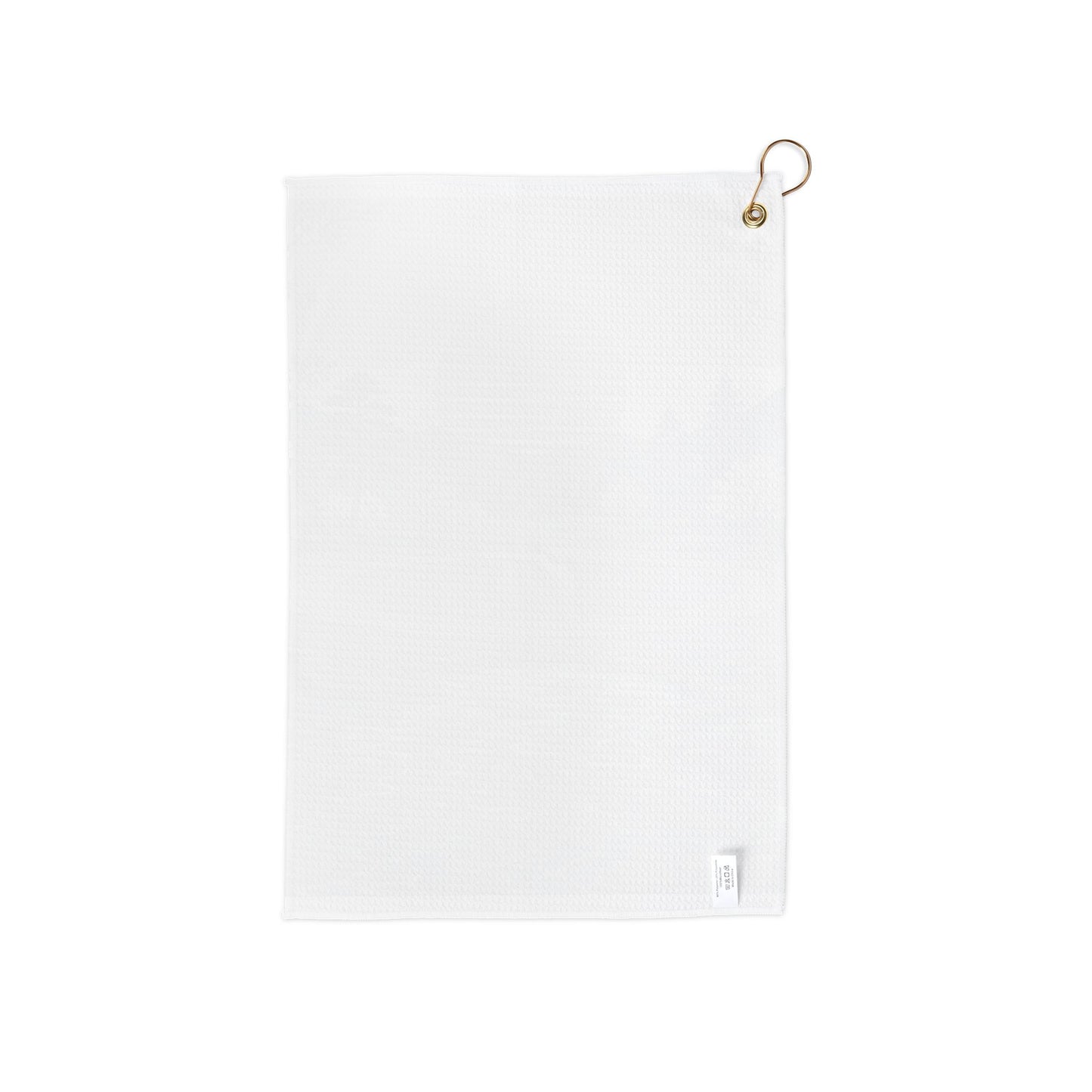 Scenic Sunrise Golf Towel — Vintage Course & Koi Pond Design