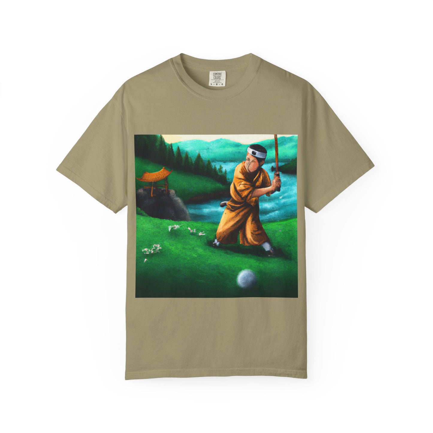 Golf Meditation T-Shirt — Vintage Golfer Art Tee
