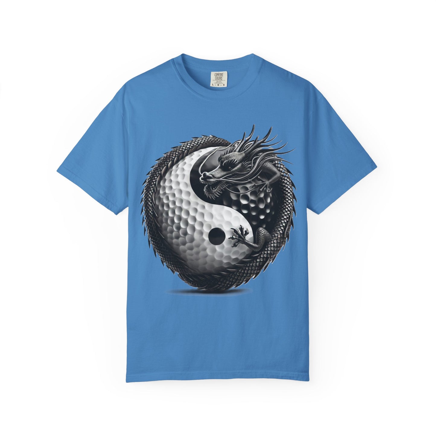 Yin Yang Dragon Golf Ball T-Shirt — Golf & Zen Graphic Tee