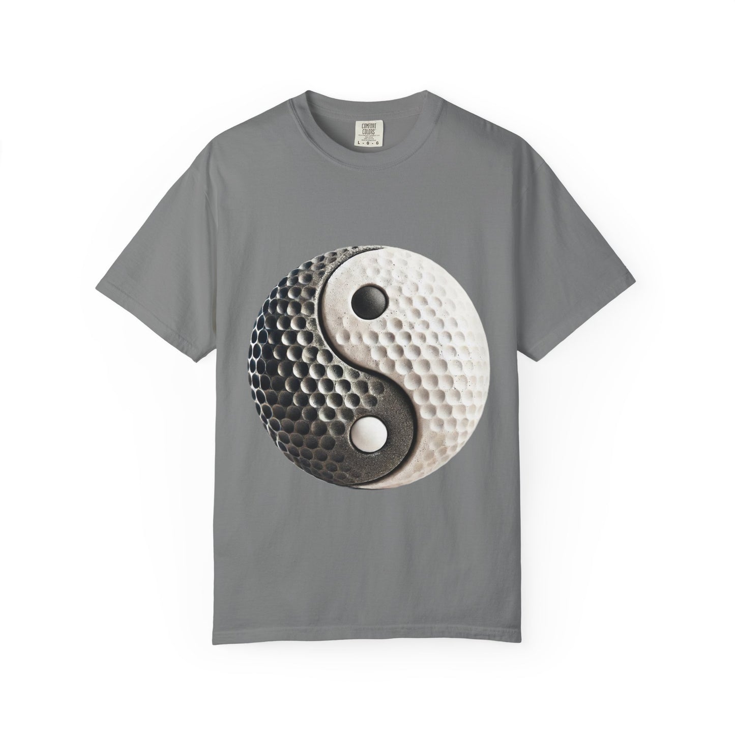 Zen Spot Golf Custom Stone Yin Yang Golf Ball Graphic T-Shirt