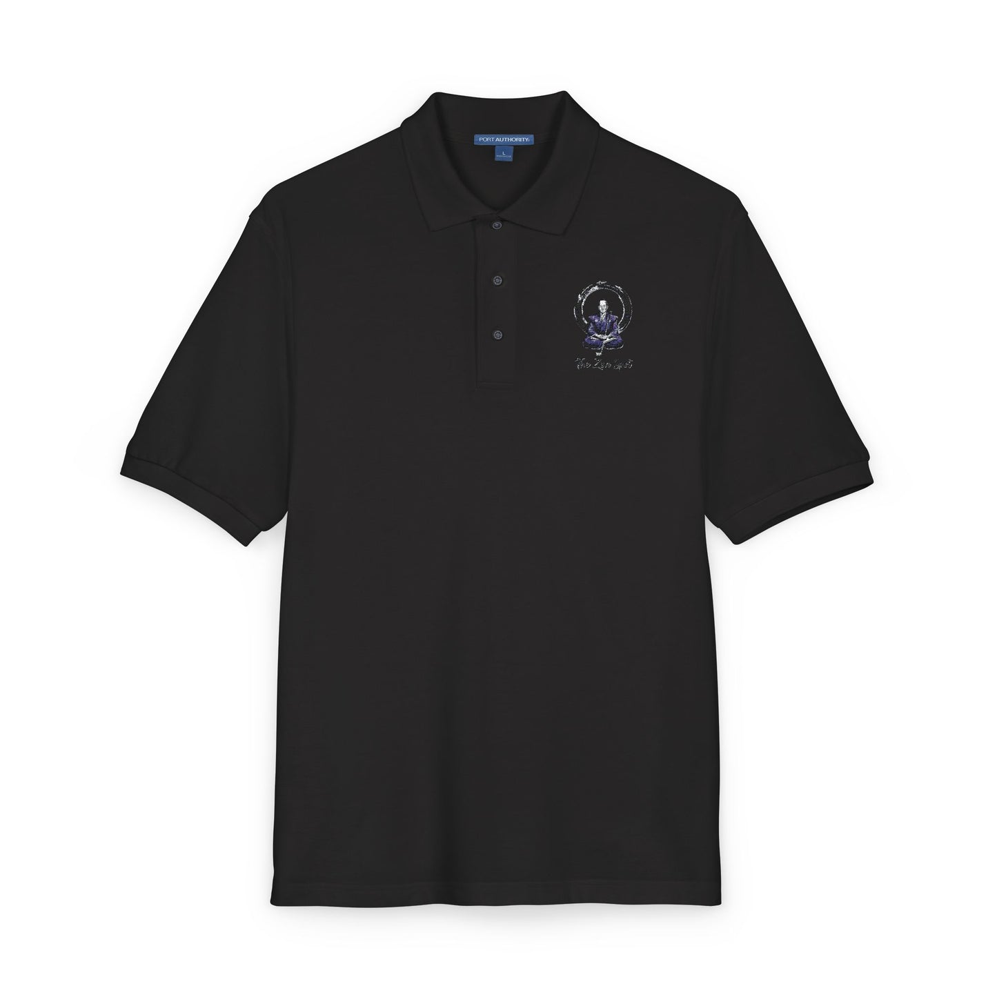 Zen Spot Golf Custom Port Authority Zen Samurai Golfer Enso Circle illustration "The Zen Spot" logo T-Shirt