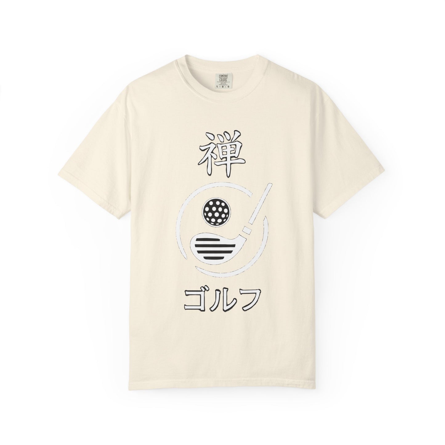 Zen Spot Golf Custom "Zen Golf" Minimal Japanese Kanji Graphic T-Shirt