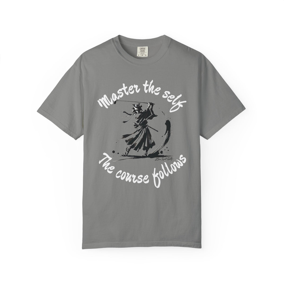 Master the Self T-Shirt — "Master the self, The course follows" Golf Graphic Tee