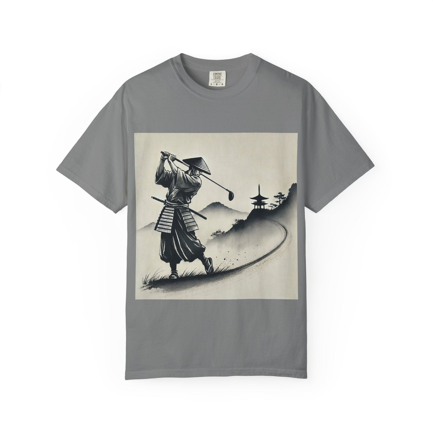 Samurai Golf T-Shirt — Vintage Japanese Golf Warrior Art