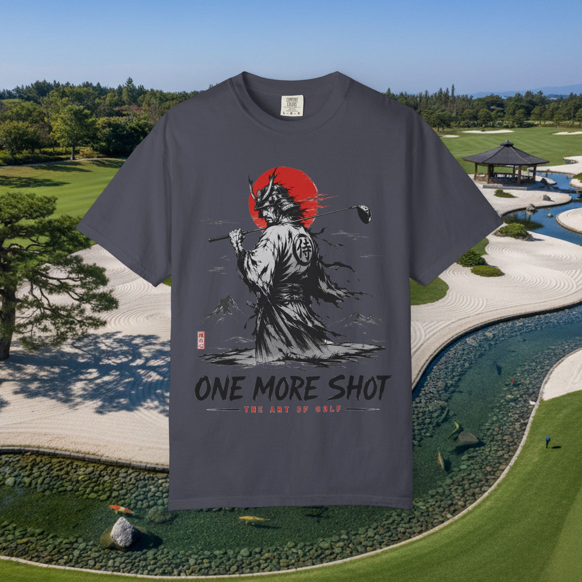 Golf Samurai T-Shirt — "One More Shot" Graphic Tee