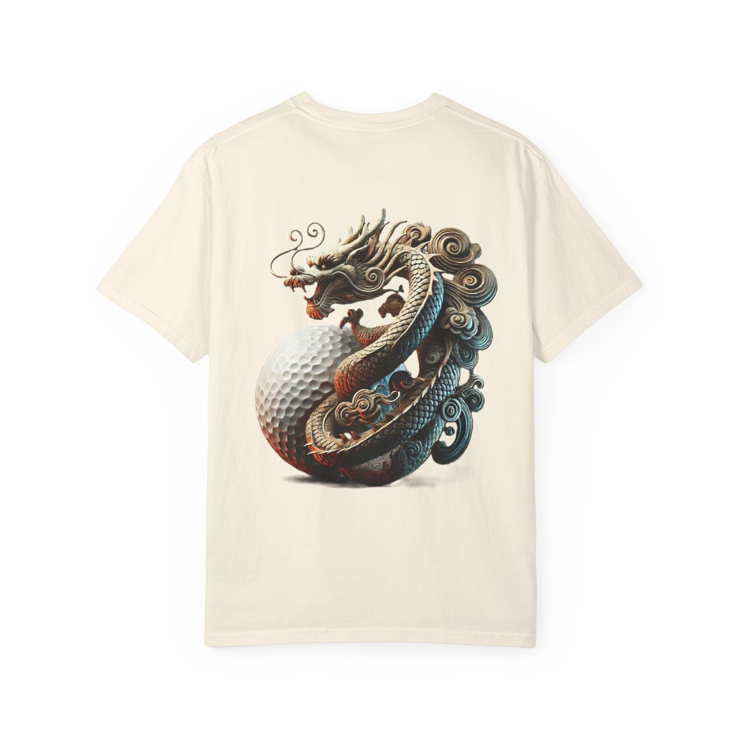 Zen Spot Golf Custom Dragon Golf Ball Graphic T-Shirt