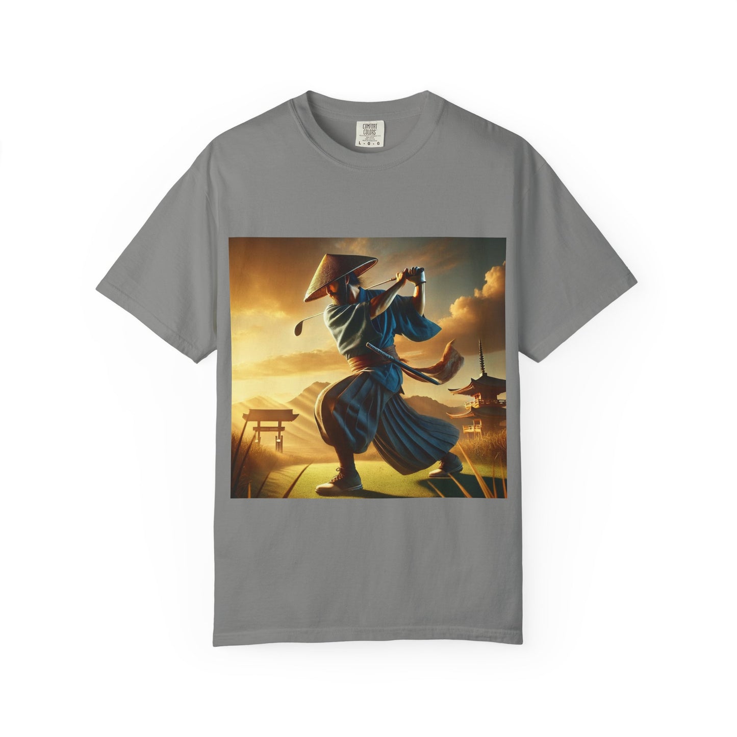 Samurai Sunset T-Shirt — Vintage Martial Arts Graphic Tee
