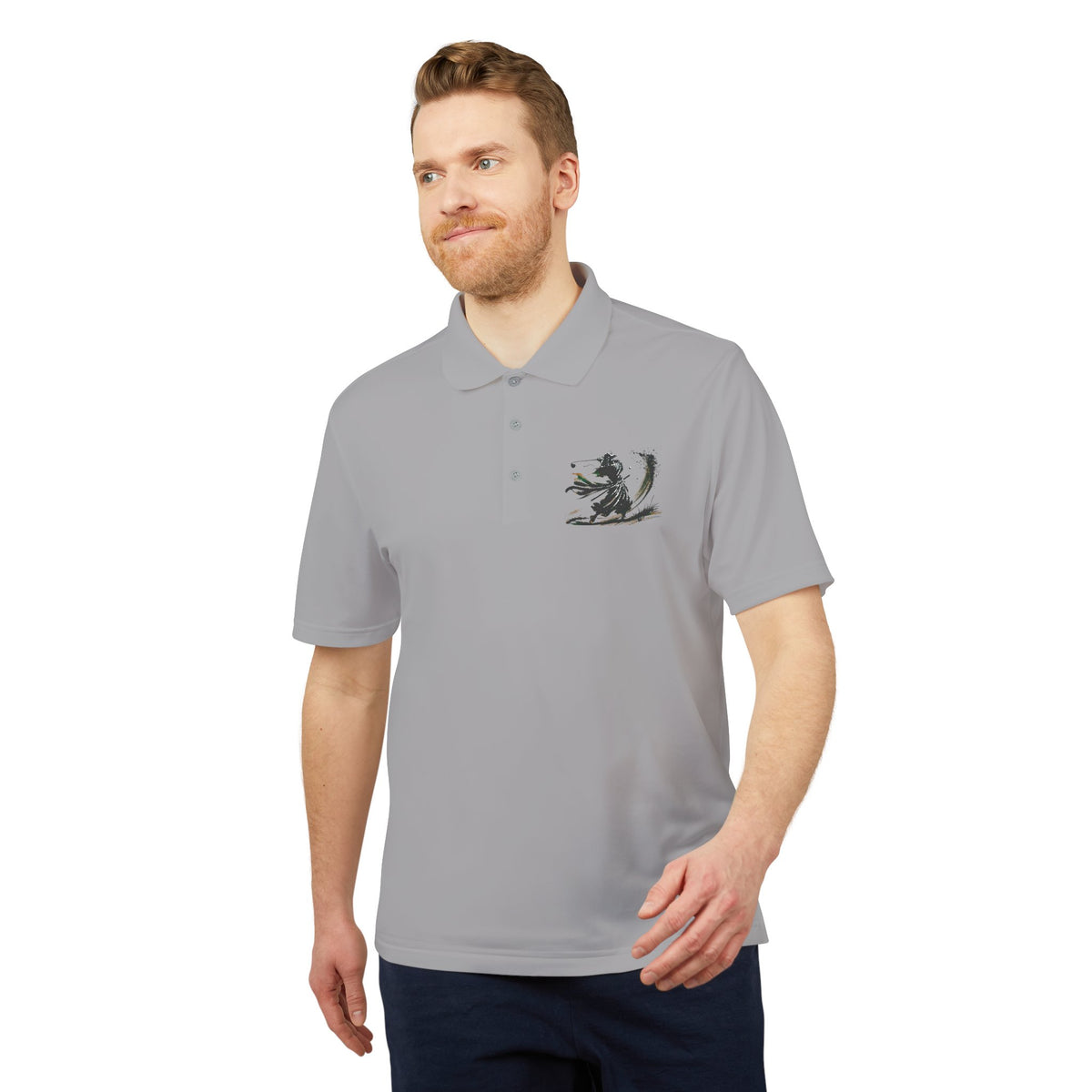 Brushstroke Bunker Blast Samurai Golfer Zanshin Polo
