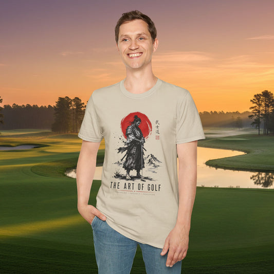 Samurai Golf T-Shirt — The Art of Golf Japanese Brush Ink Design