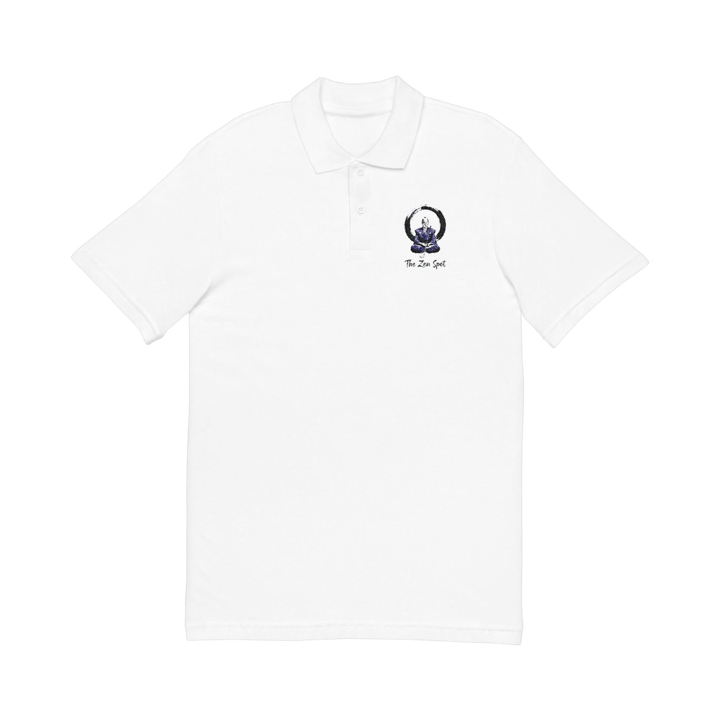 Zen Spot Golf Custom Zen Samurai Golfer Enso Circle "The Zen Spot" Polo