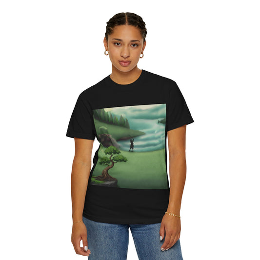 Zen Spot Customized Comfort Colors Golf Course Landscape T‑Shirt
