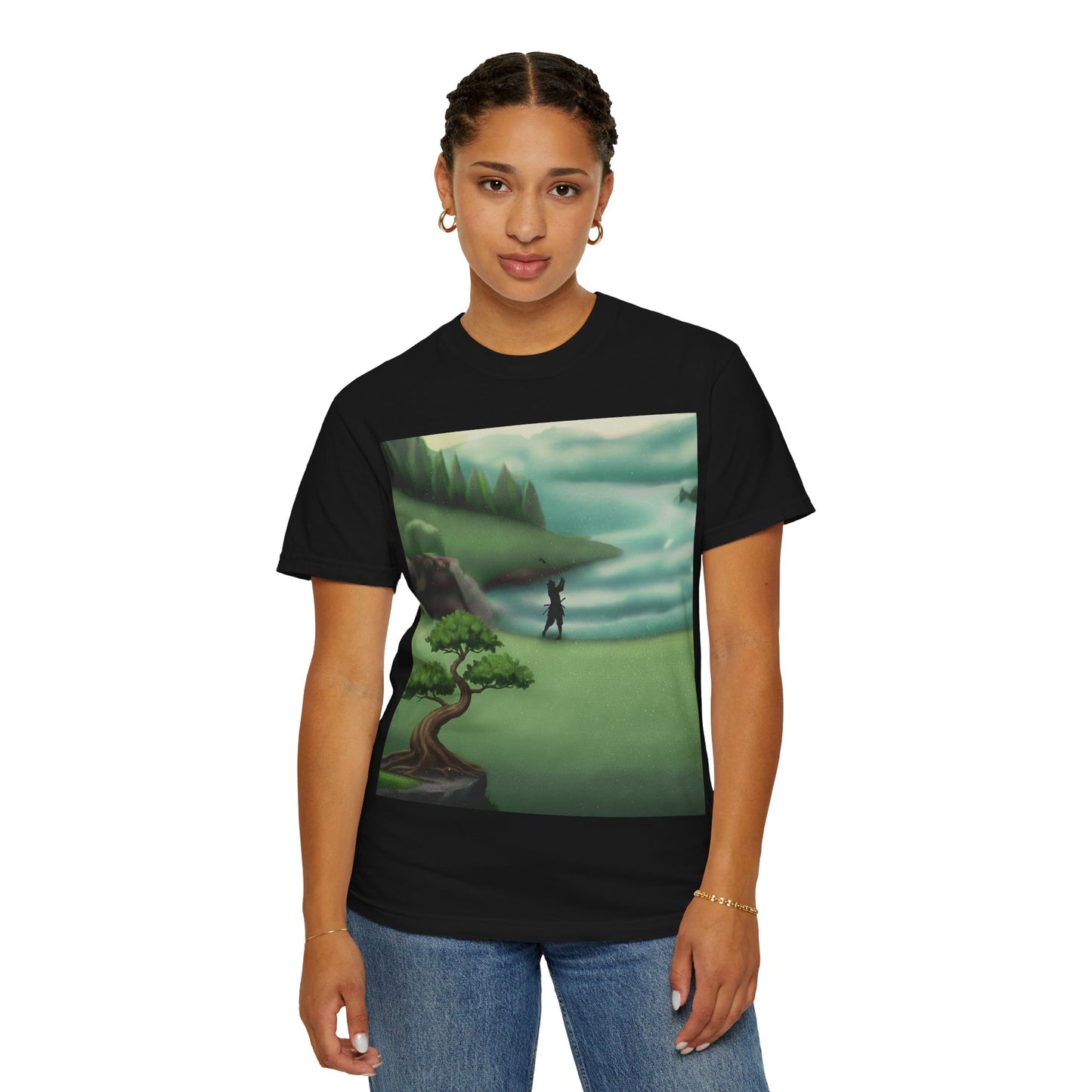 Zen Spot Golf Custom Golf Course Landscape T‑Shirt