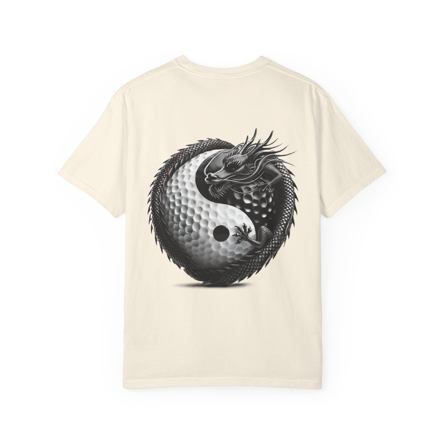 Zen Spot Golf Custom Dragon Yin-Yang Golf Ball Graphic T-Shirt