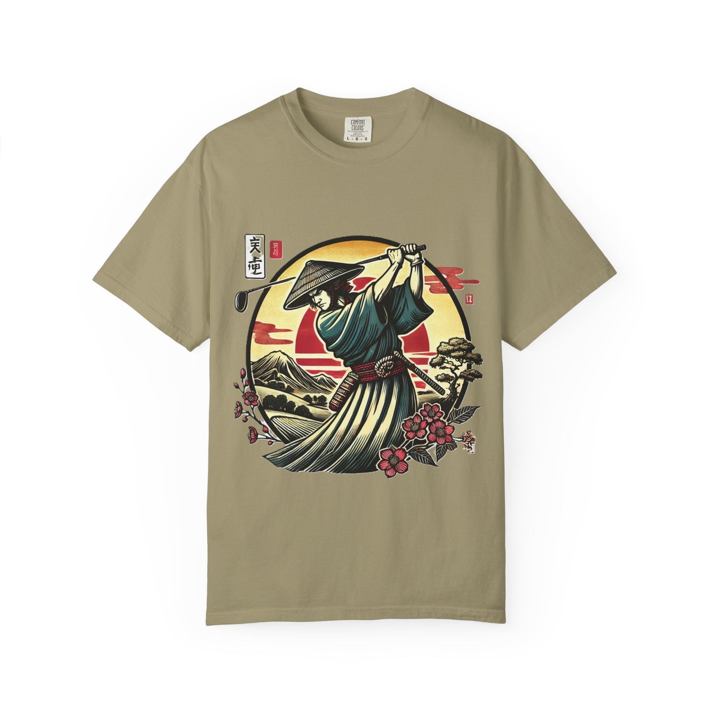 Samurai Sunset T-Shirt — Japanese Warrior Graphic Tee