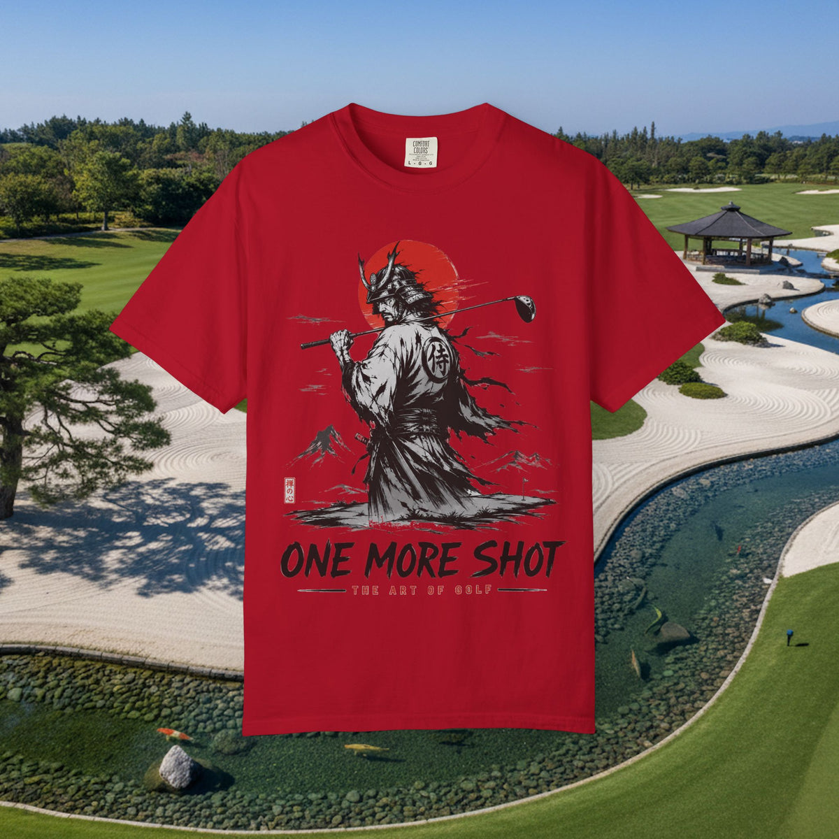Golf Samurai T-Shirt — "One More Shot" Graphic Tee
