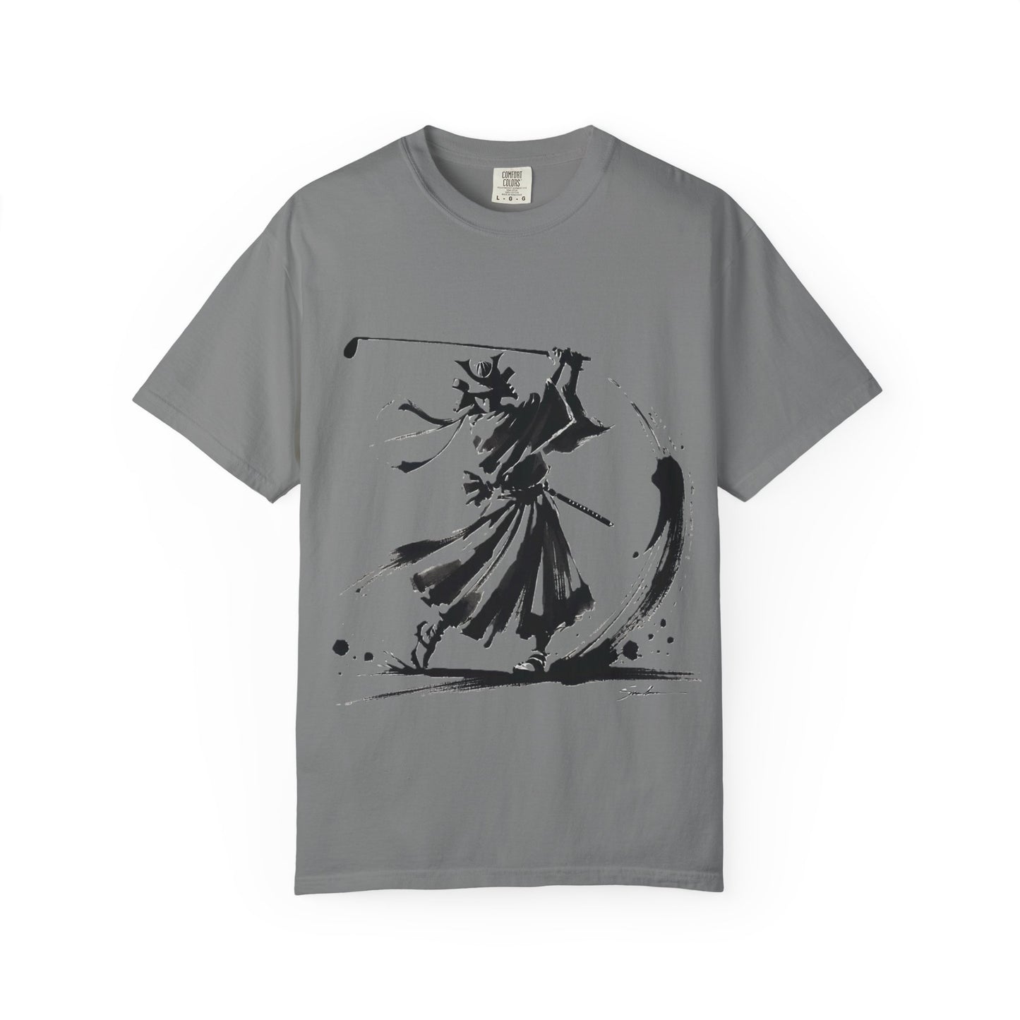 Samurai Brushstroke T-Shirt — Ink Samurai Graphic Tee