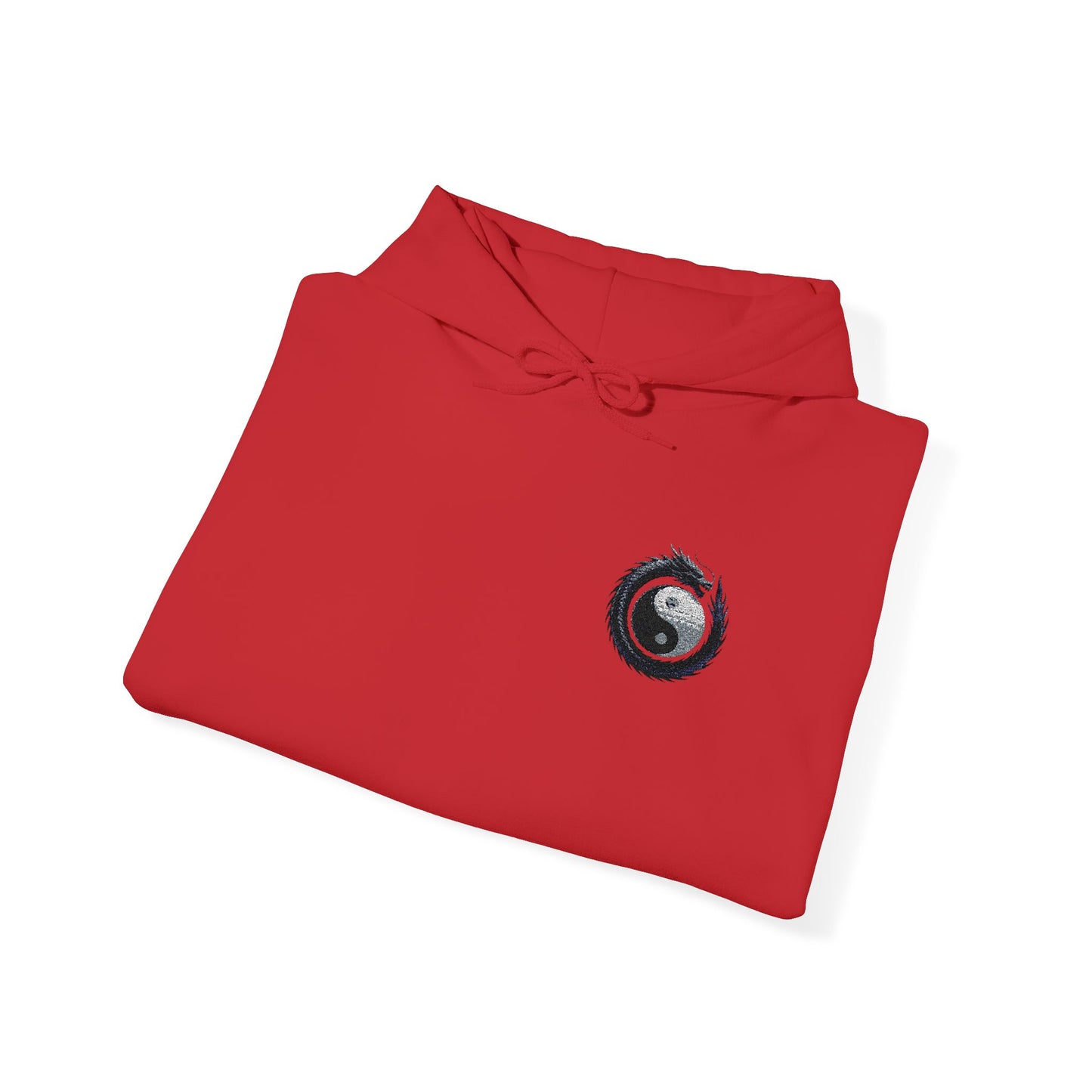 Zen Spot Golf Custom Gildan Yin Yang Golf Ball Dragon Hoodie Minimalist Emblem Sweatshirt