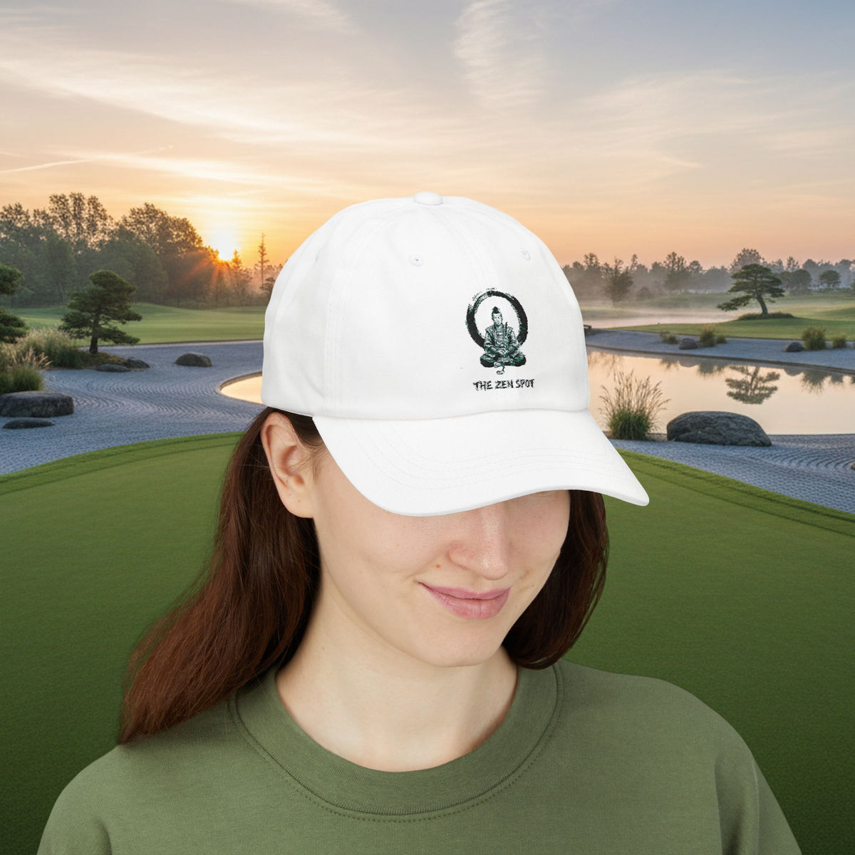 Embroidered Zen Monk Golfer Dad Cap