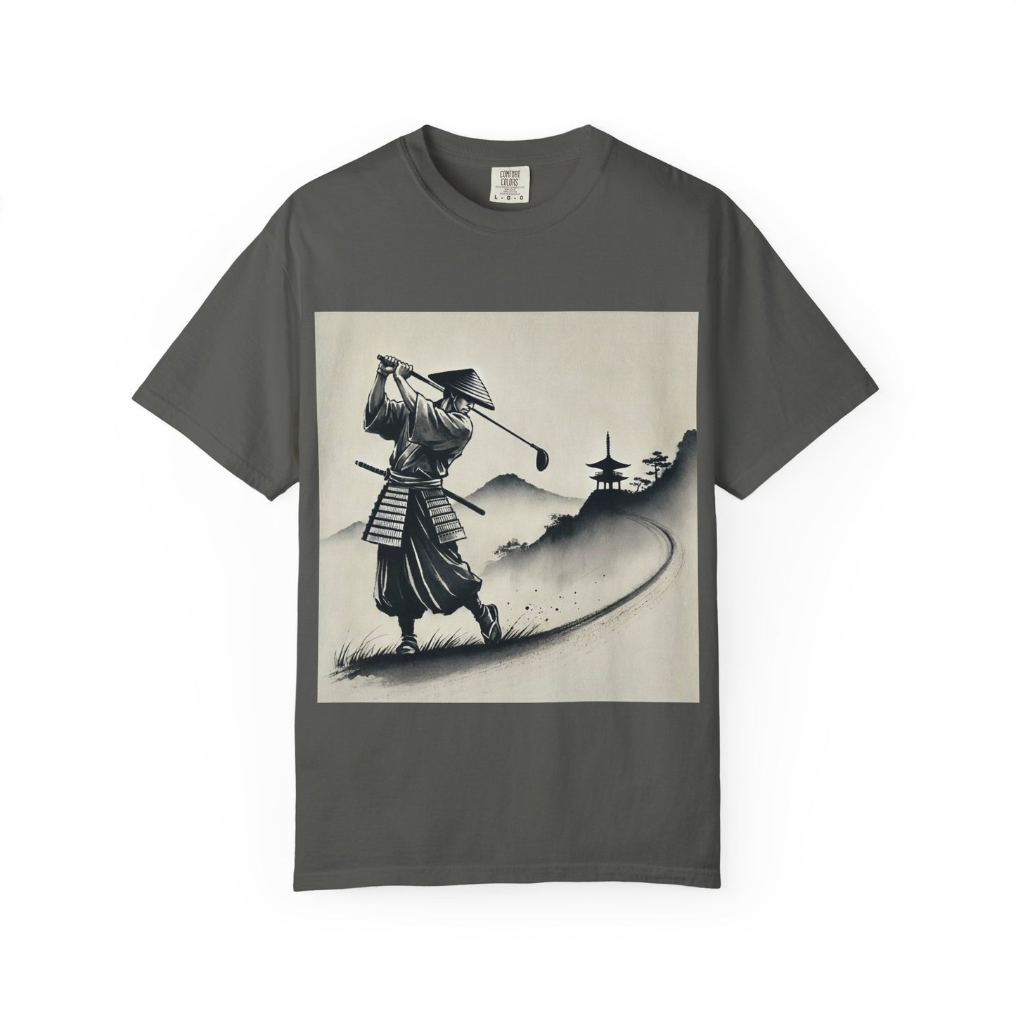 Samurai Golf T-Shirt — Vintage Japanese Golf Warrior Art