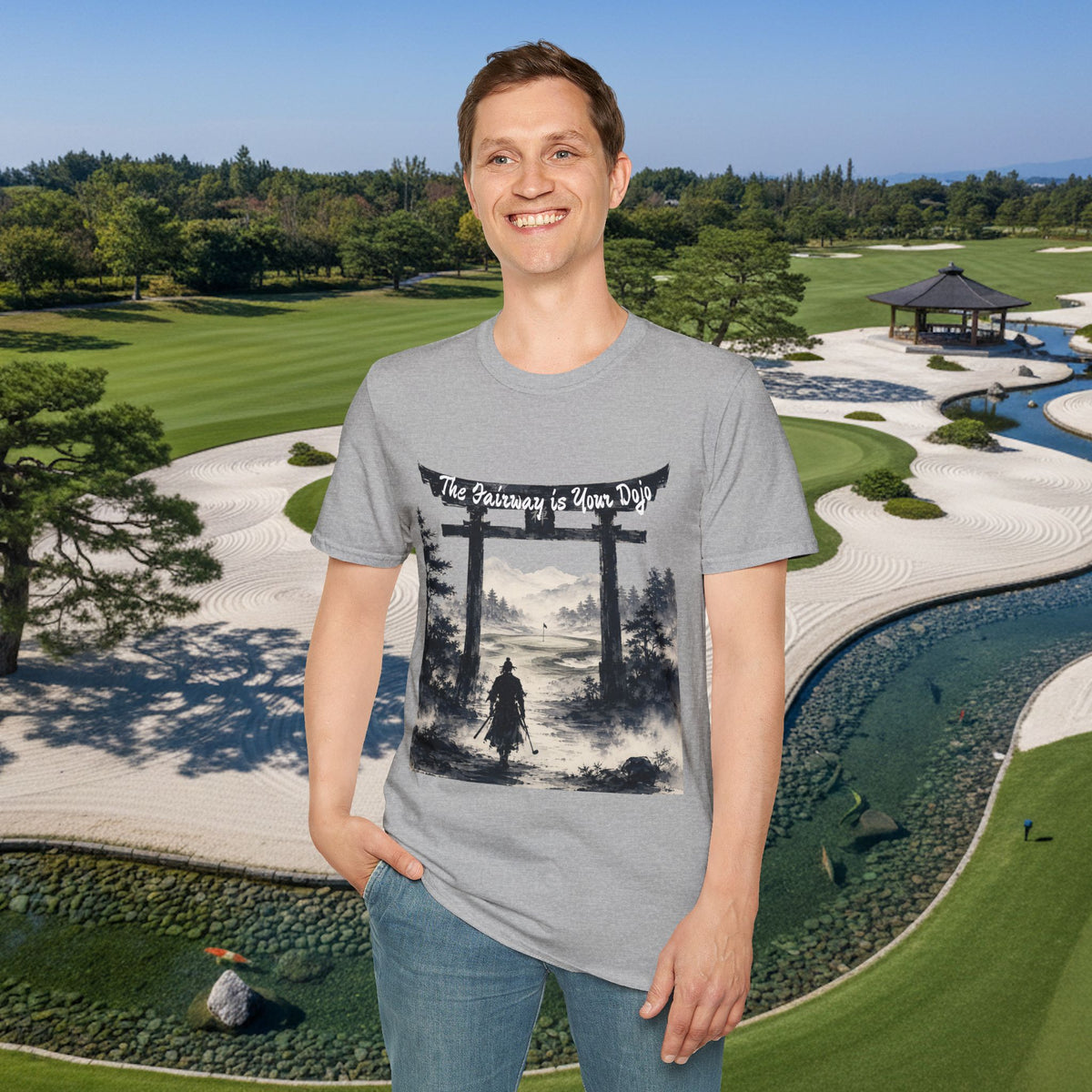 "The fairway is your dojo" Golf Samurai Zen Golf Design Tee