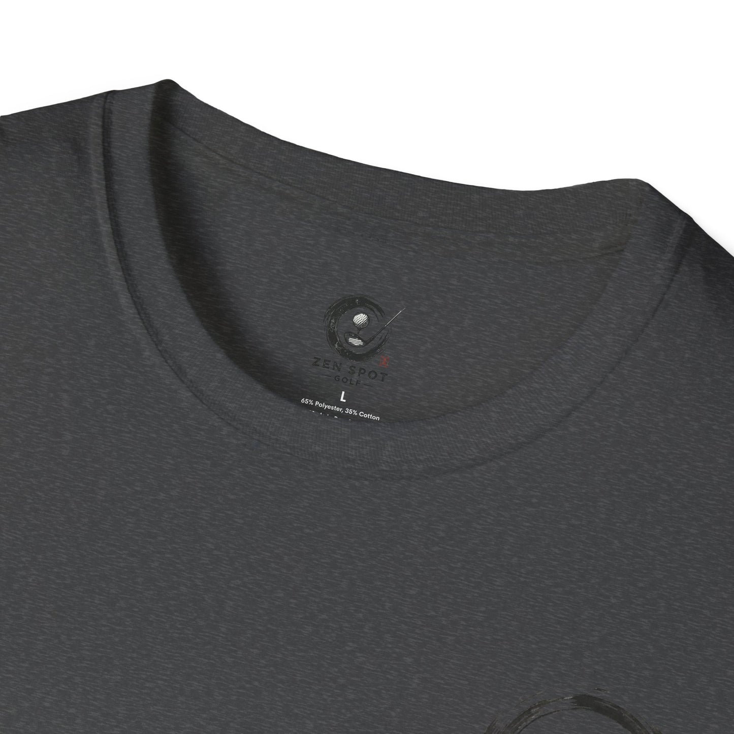 Zen Spot Golf Custom Gildan Zen Buddha Golfer Enso Circle illustration "The Zen Spot" logo T-Shirt