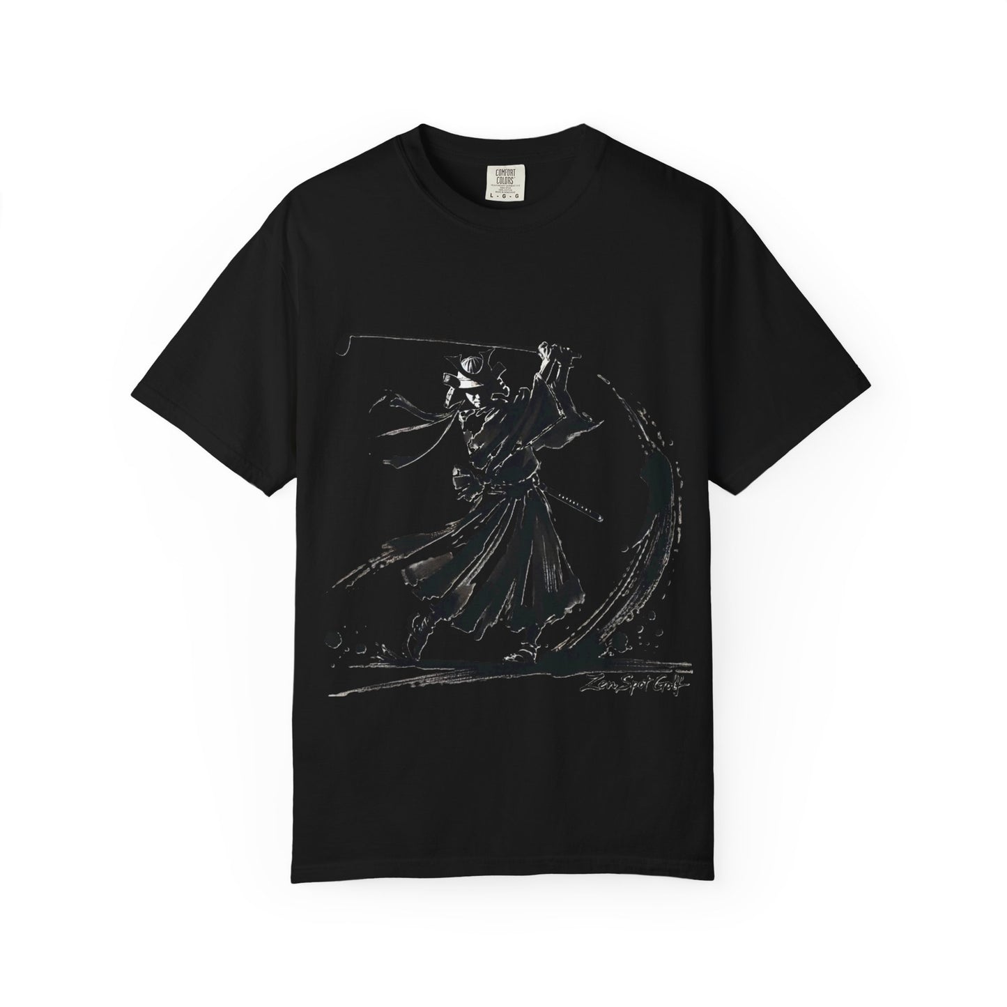 Zen Spot Golf Custom Samurai Brushstroke T-Shirt