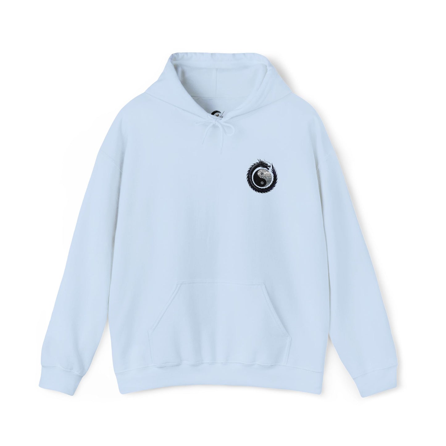 Zen Spot Golf Custom Gildan Yin Yang Golf Ball Dragon Hoodie Minimalist Emblem Sweatshirt