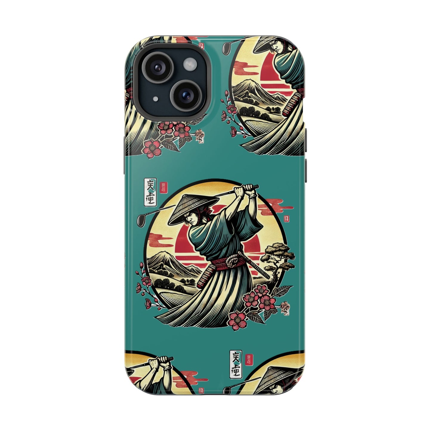 Zen Spot Customized Samurai Golfer Phone Case — Magnetic Impact-Resistant Protective Cover