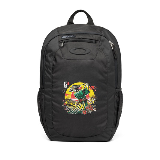 Zen Spot Customized Oakley Samurai Golfer Sunset Backpack — Japanese Warrior Graphic