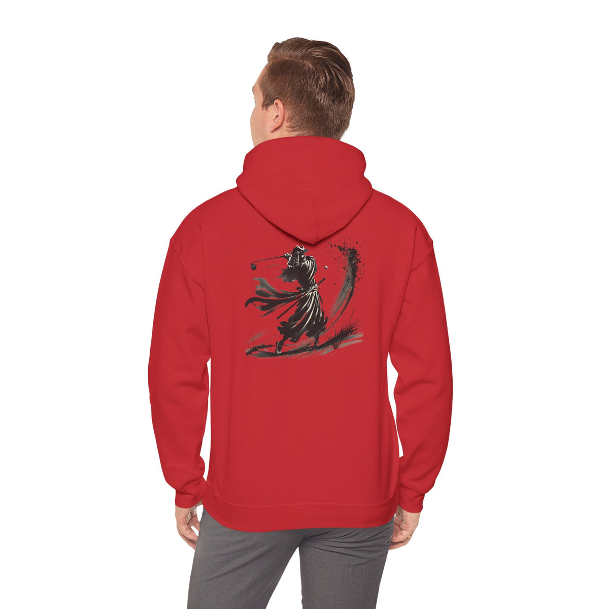 BrushStroke Samurai Bunker Blast Back Print Hoodie