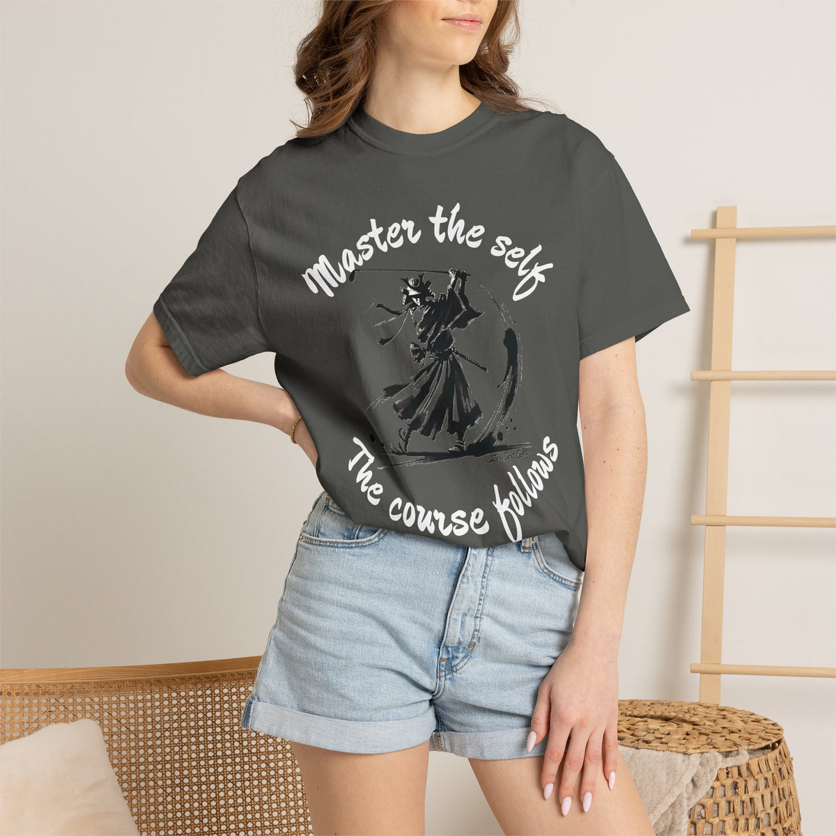 Master the Self T-Shirt — "Master the self, The course follows" Golf Graphic Tee