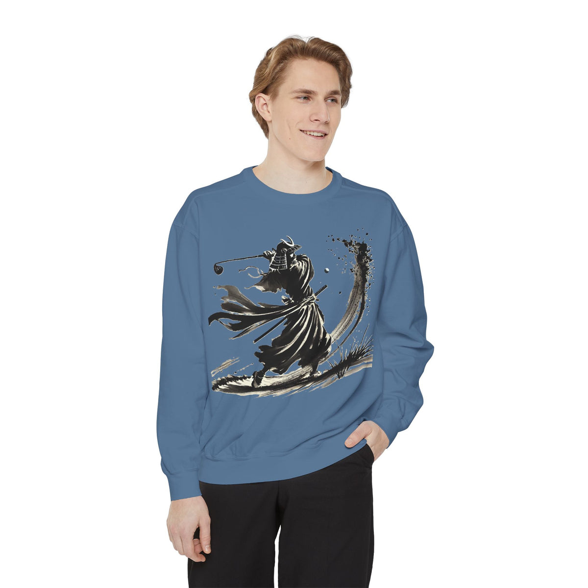 Brushstroke Bunker Blast Warrior Golfer Sweatshirt