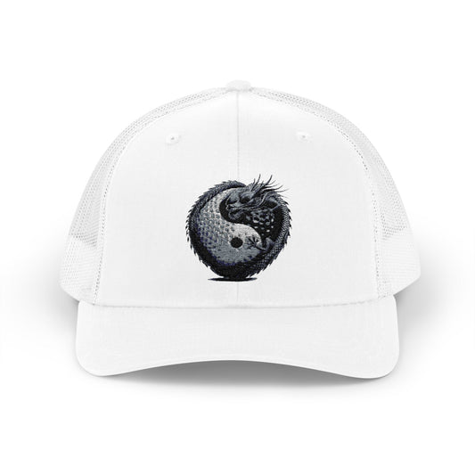 Zen Spot Customized Yupoong "Yin Yang Dragon Golf Ball" Trucker